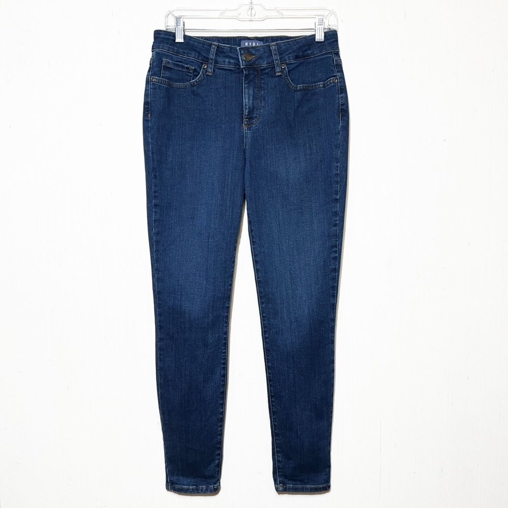 NYDJ Slimming Mid Rise Medium Wash Ankle Skinny Jeans - Picture 2 of 11